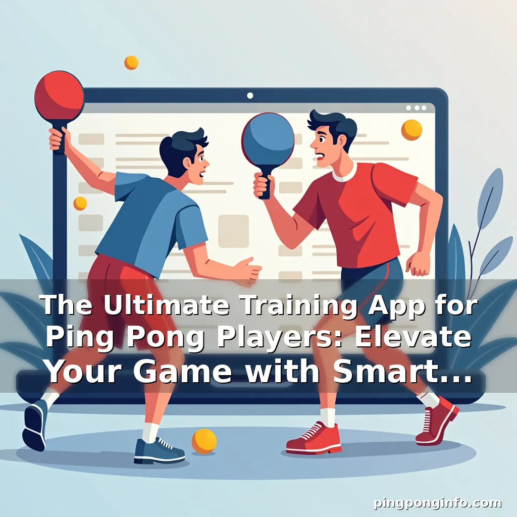 Read more about the article The Ultimate Training App for Ping Pong Players: Elevate Your Game with Smart Technology