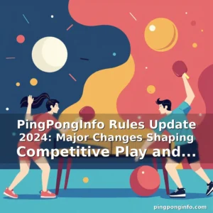 Artistic representation for PingPongInfo Rules Update 2024: Major Changes Shaping Competitive Play and Community Standards