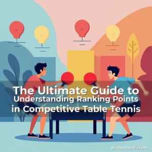 Read more about the article The Ultimate Guide to Understanding Ranking Points in Competitive Table Tennis