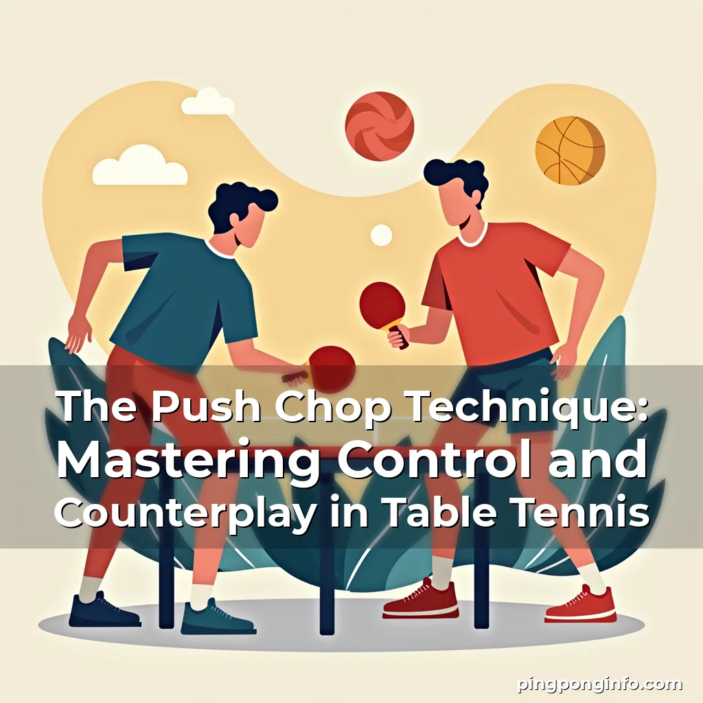 Read more about the article The Push Chop Technique: Mastering Control and Counterplay in Table Tennis