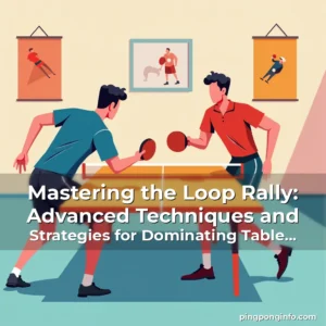 Artistic representation for Mastering the Loop Rally: Advanced Techniques and Strategies for Dominating Table Tennis