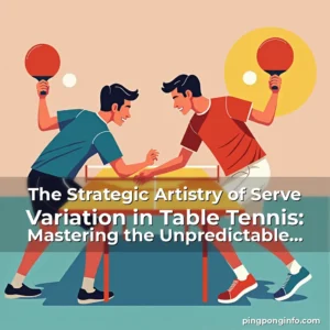 Read more about the article The Strategic Artistry of Serve Variation in Table Tennis: Mastering the Unpredictable Edge