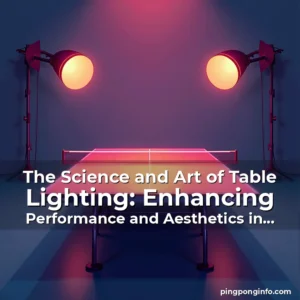 Read more about the article The Science and Art of Table Lighting: Enhancing Performance and Aesthetics in Ping Pong
