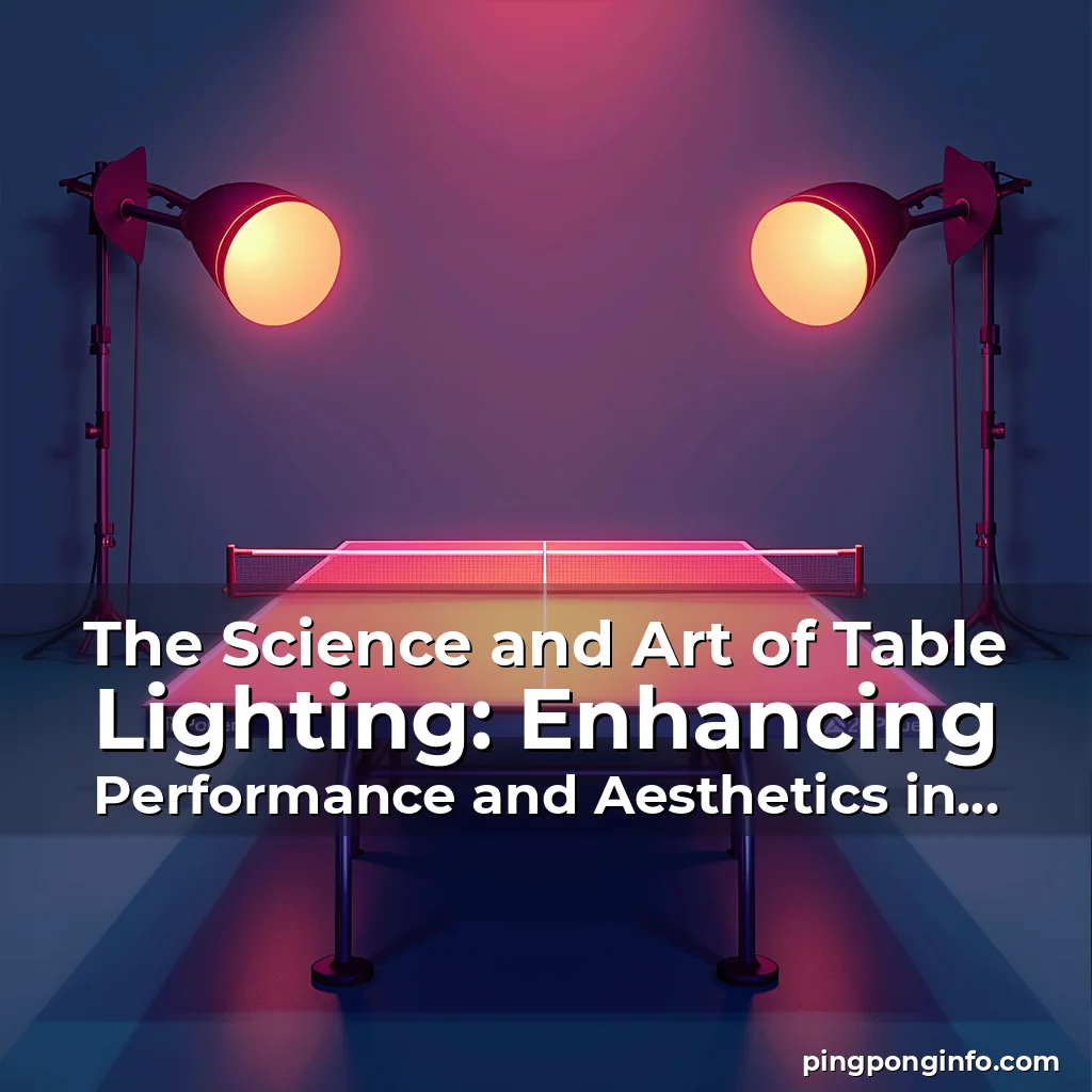 Read more about the article The Science and Art of Table Lighting: Enhancing Performance and Aesthetics in Ping Pong