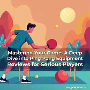 Artistic representation for Mastering Your Game: A Deep Dive into Ping Pong Equipment Reviews for Serious Players