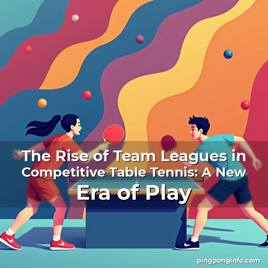 Read more about the article The Rise of Team Leagues in Competitive Table Tennis: A New Era of Play
