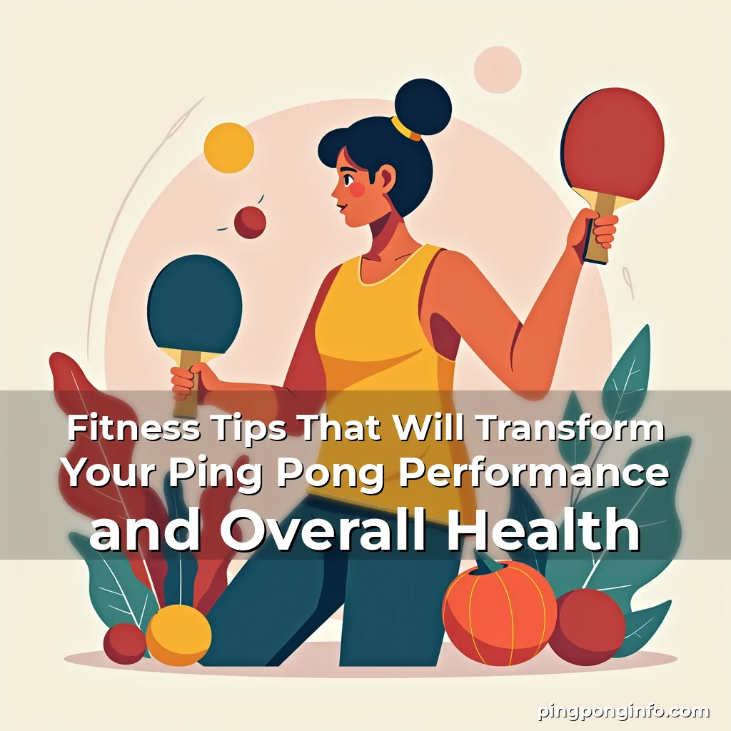 Read more about the article Fitness Tips That Will Transform Your Ping Pong Performance and Overall Health