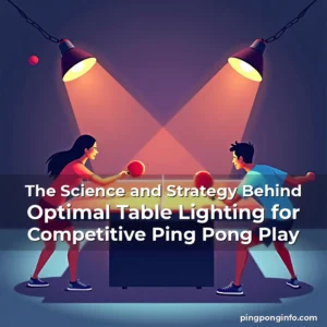 Read more about the article The Science and Strategy Behind Optimal Table Lighting for Competitive Ping Pong Play