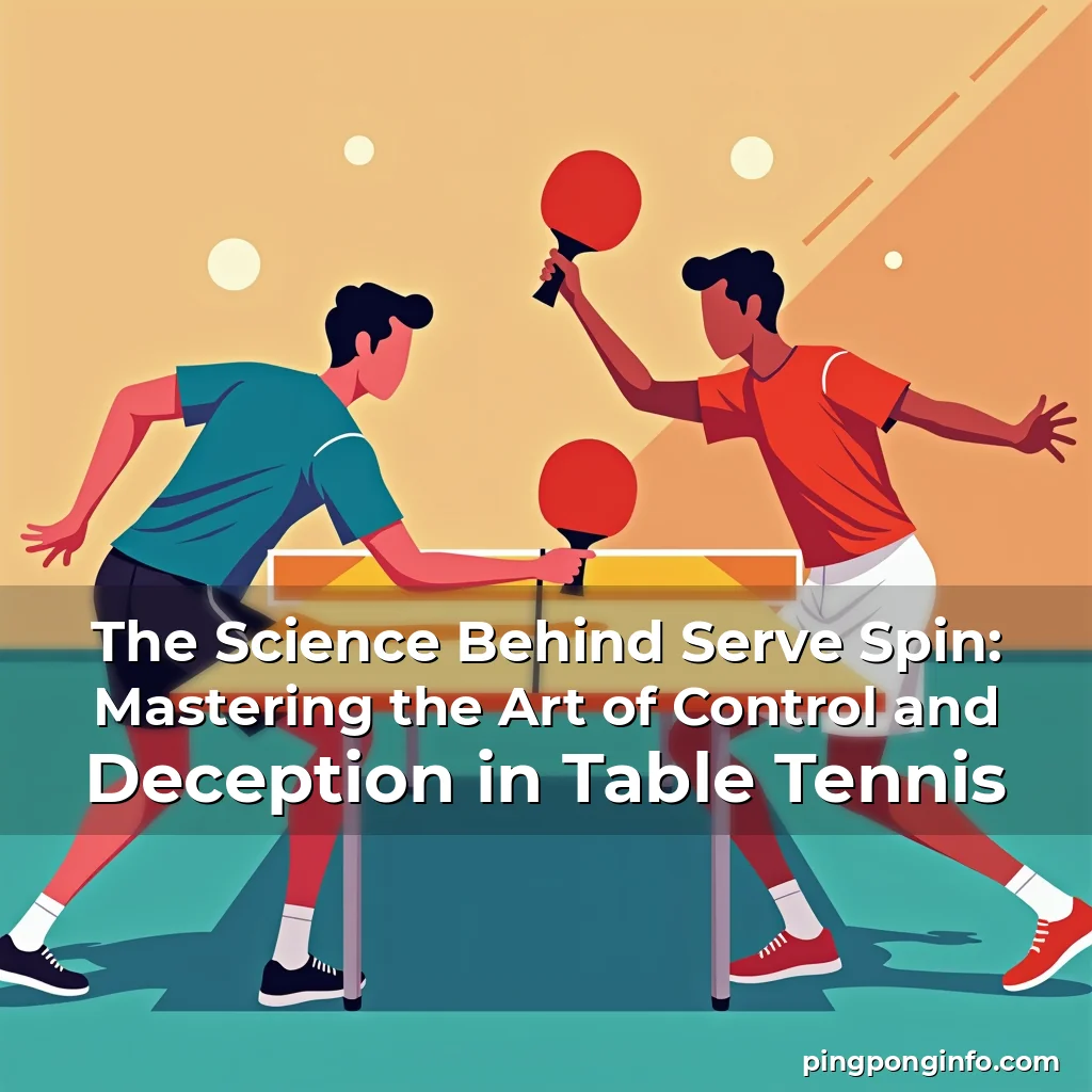 Read more about the article The Science Behind Serve Spin: Mastering the Art of Control and Deception in Table Tennis